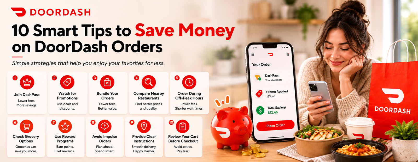 10 Smart Tips to Save Money on DoorDash Orders